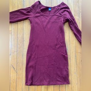 Old Navy Red Long Sleeve Dress